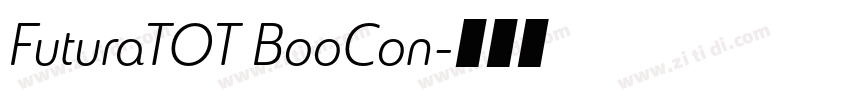 FuturaTOT BooCon字体转换